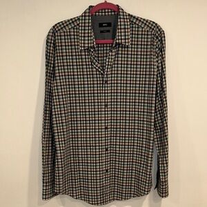 Hugo Boss Men's Checkered Button Down Shirt - Multicolor